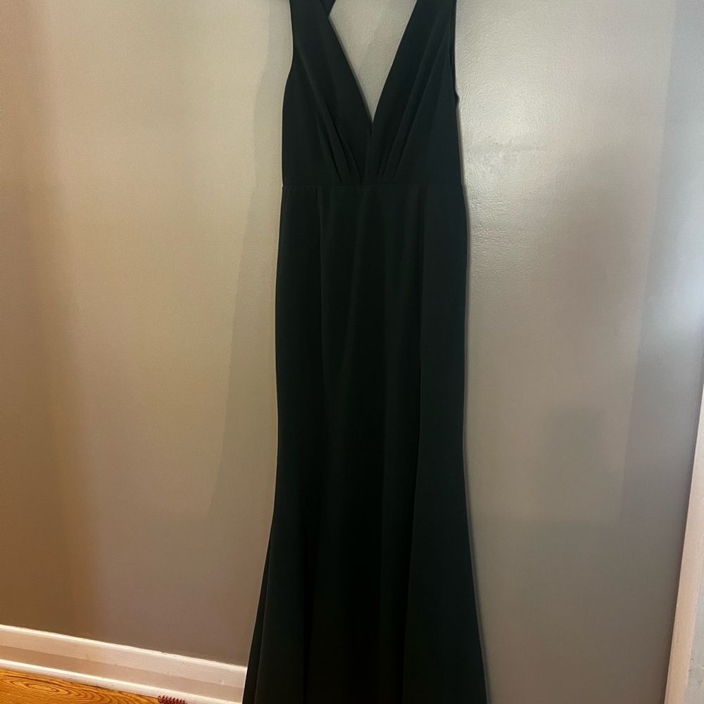 Lulu's Full Length Dress Forest Green